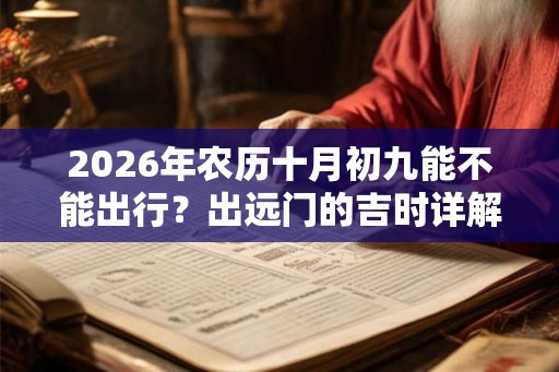 2026年农历十月初九能不能出行?出远门的吉时详解! 2026年农历十月初九能不能出行?出远门的吉时详解!