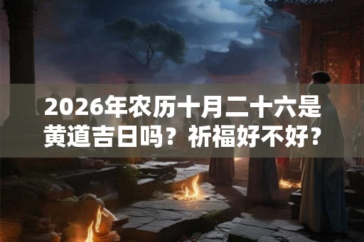 2026年农历十月二十六是黄道吉日吗?祈福好不好? 2026年农历十月二十六是黄道吉日吗?祈福好不好?