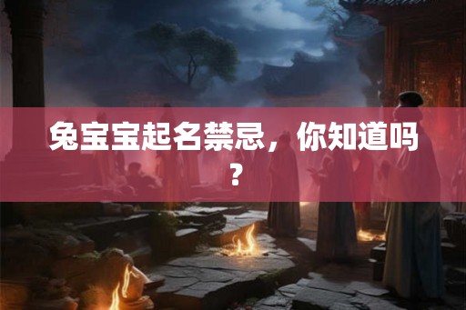 兔宝宝起名禁忌，你知道吗？