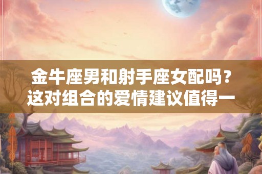 金牛座男和射手座女配吗?这对组合的爱情建议值得一读! 金牛座男和射手座女配吗?这对组合的爱情建议值得一读!