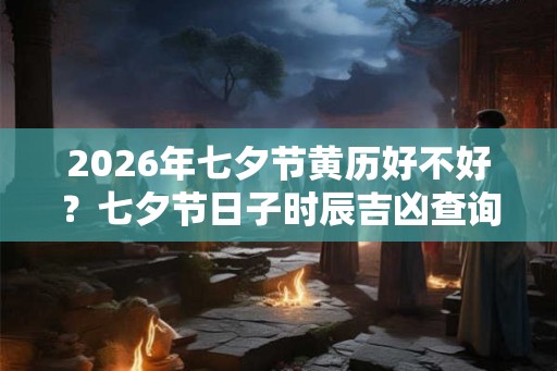 2026年七夕节黄历好不好？七夕节日子时辰吉凶查询！