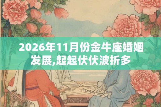 2026年11月份金牛座婚姻发展,起起伏伏波折多