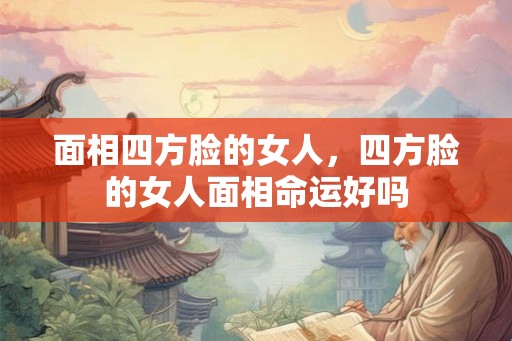 面相四方脸的女人，四方脸的女人面相命运好吗