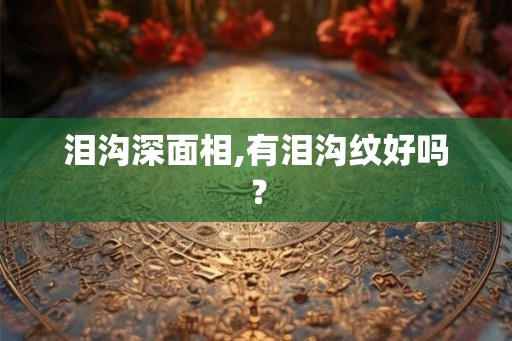泪沟深面相,有泪沟纹好吗？