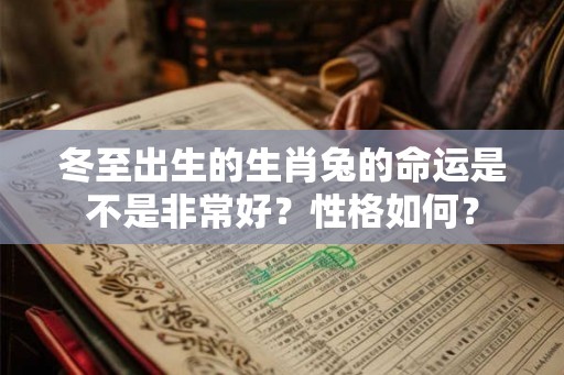 冬至出生的生肖兔的命运是不是非常好?性格如何? 冬至出生的生肖兔的命运是不是非常好?性格如何?