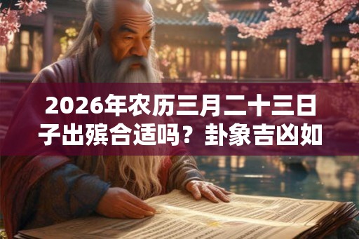 2026年农历三月二十三日子出殡合适吗?卦象吉凶如何? 2026年农历三月二十三日子出殡合适吗?卦象吉凶如何?