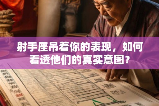射手座吊着你的表现，如何看透他们的真实意图？