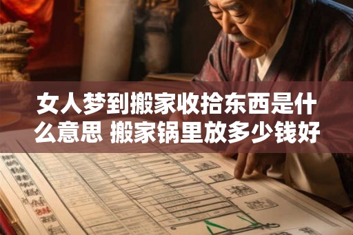 女人梦到搬家收拾东西是什么意思 搬家锅里放多少钱好 女人梦到搬家收拾东西是什么意思 搬家锅里放多少钱好