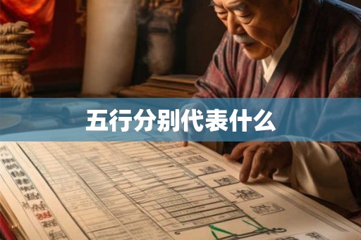 五行分别代表什么