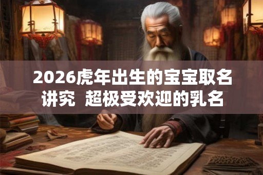 2026虎年出生的宝宝取名讲究  超极受欢迎的乳名