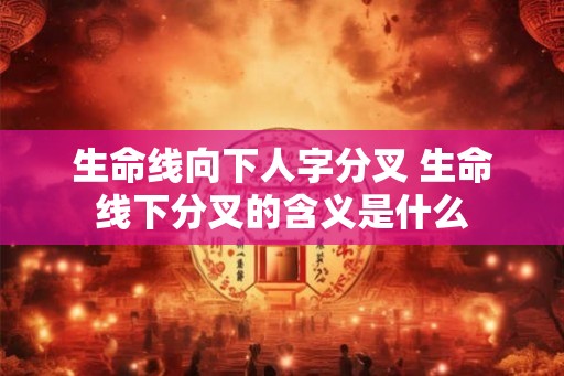 生命线向下人字分叉 生命线下分叉的含义是什么
