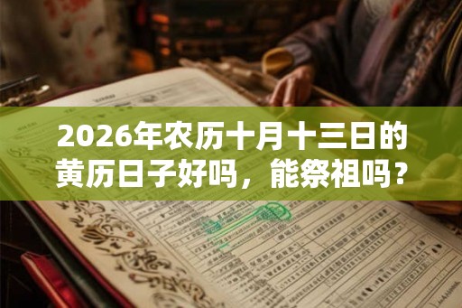 2026年农历十月十三日的黄历日子好吗，能祭祖吗？