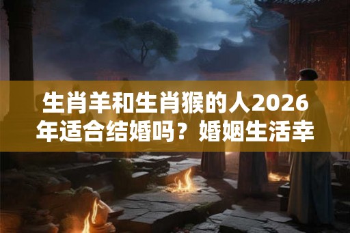 生肖羊和生肖猴的人2026年适合结婚吗?婚姻生活幸福美满吗? 生肖羊和生肖猴的人2026年适合结婚吗?婚姻生活幸福美满吗?