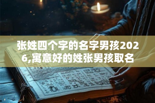 张姓四个字的名字男孩2026,寓意好的姓张男孩取名