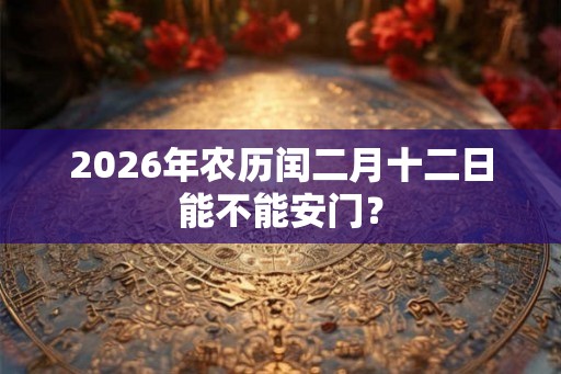 2026年农历闰二月十二日能不能安门？