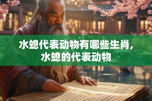 水螅代表动物有哪些生肖,水螅的代表动物
