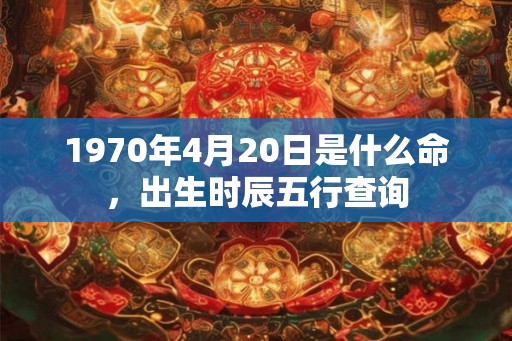 1970年4月20日是什么命，出生时辰五行查询