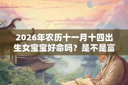 2026年农历十一月十四出生女宝宝好命吗？是不是富贵命？