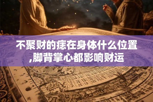 不聚财的痣在身体什么位置,脚背掌心都影响财运