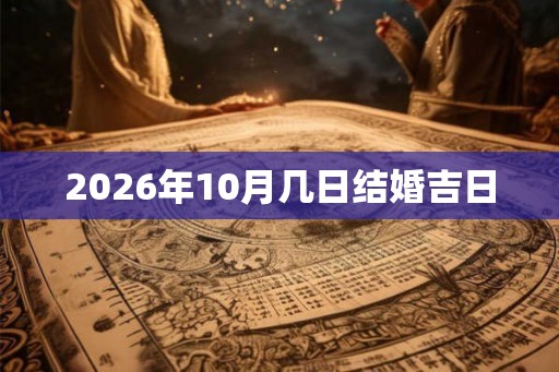 2026年10月几日结婚吉日 2026年10月几日结婚吉日