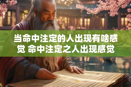 当命中注定的人出现有啥感觉 命中注定之人出现感觉如何