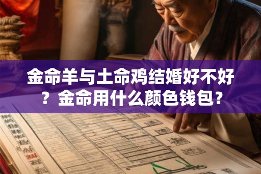 金命羊与土命鸡结婚好不好？金命用什么颜色钱包？