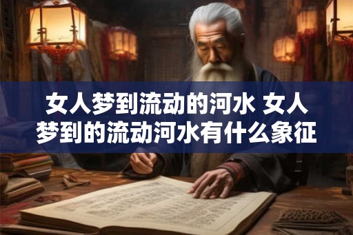 女人梦到流动的河水 女人梦到的流动河水有什么象征意义
