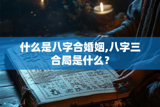 什么是八字合婚姻,八字三合局是什么? 什么是八字合婚姻,八字三合局是什么?