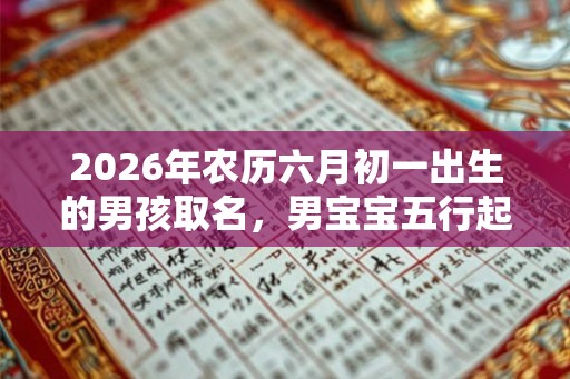 2026年农历六月初一出生的男孩取名，男宝宝五行起名大全