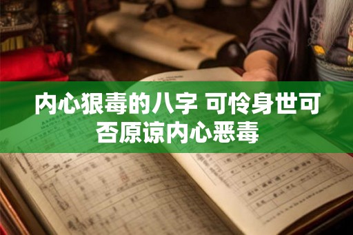 内心狠毒的八字 可怜身世可否原谅内心恶毒