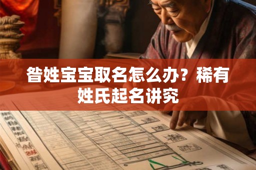 昝姓宝宝取名怎么办？稀有姓氏起名讲究