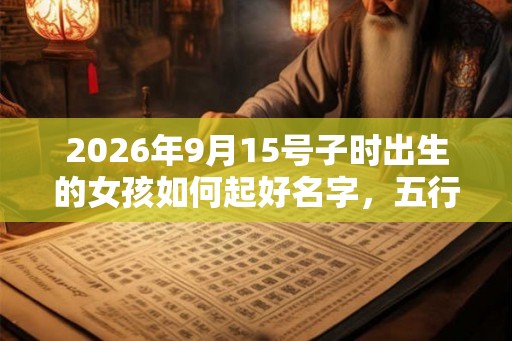 2026年9月15号子时出生的女孩如何起好名字，五行属什么