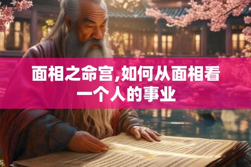 面相之命宫,如何从面相看一个人的事业