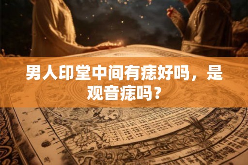 男人印堂中间有痣好吗，是观音痣吗？