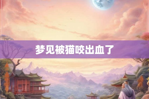 梦见被猫咬出血了