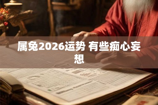 属兔2026运势 有些痴心妄想
