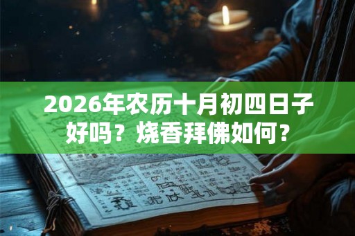 2026年农历十月初四日子好吗?烧香拜佛如何? 2026年农历十月初四日子好吗?烧香拜佛如何?