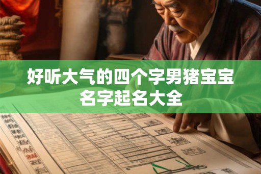 好听大气的四个字男猪宝宝名字起名大全 好听大气的四个字男猪宝宝名字起名大全
