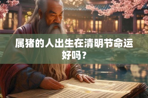 属猪的人出生在清明节命运好吗？