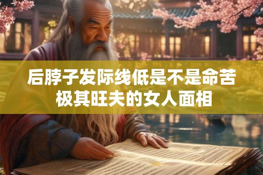 后脖子发际线低是不是命苦 极其旺夫的女人面相 后脖子发际线低是不是命苦 极其旺夫的女人面相