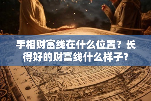 手相财富线在什么位置？长得好的财富线什么样子？