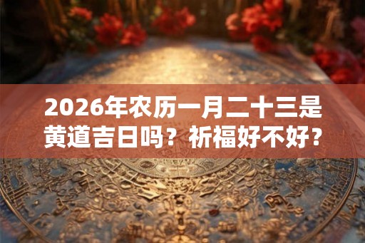 2026年农历一月二十三是黄道吉日吗？祈福好不好？