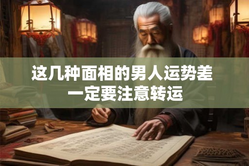 这几种面相的男人运势差 一定要注意转运 这几种面相的男人运势差 一定要注意转运