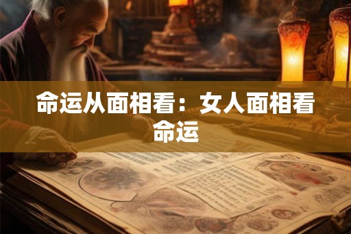 命运从面相看：女人面相看命运