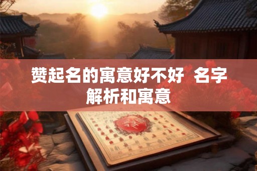 赞起名的寓意好不好  名字解析和寓意