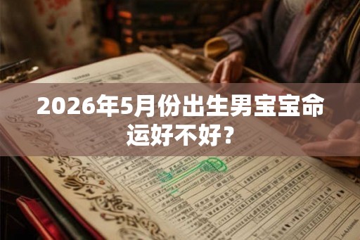 2026年5月份出生男宝宝命运好不好？