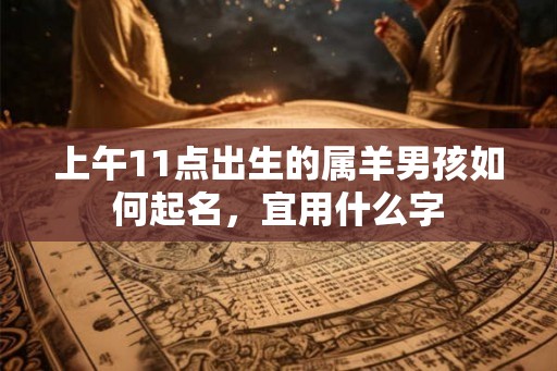 上午11点出生的属羊男孩如何起名，宜用什么字
