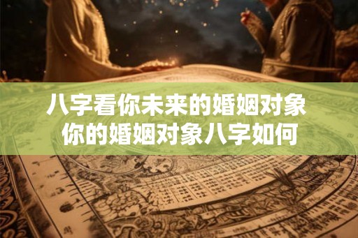 八字看你未来的婚姻对象 你的婚姻对象八字如何