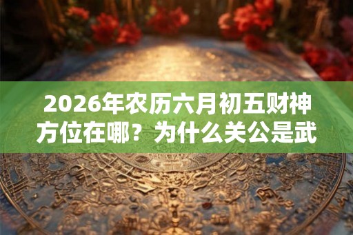 2026年农历六月初五财神方位在哪？为什么关公是武财神？