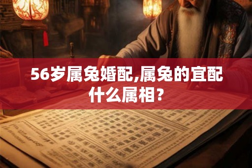 56岁属兔婚配,属兔的宜配什么属相? 56岁属兔婚配,属兔的宜配什么属相?